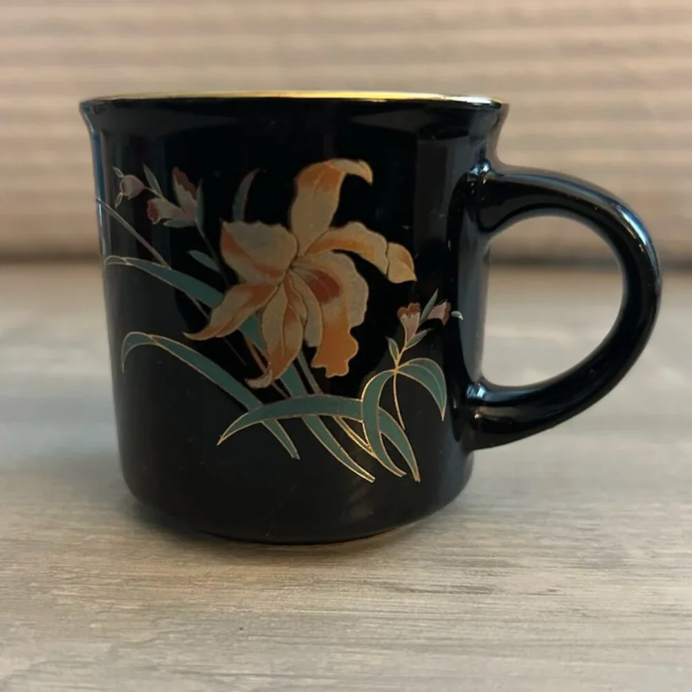 Vintage Japanese Porcelain Demitasse Cup & Saucer Set